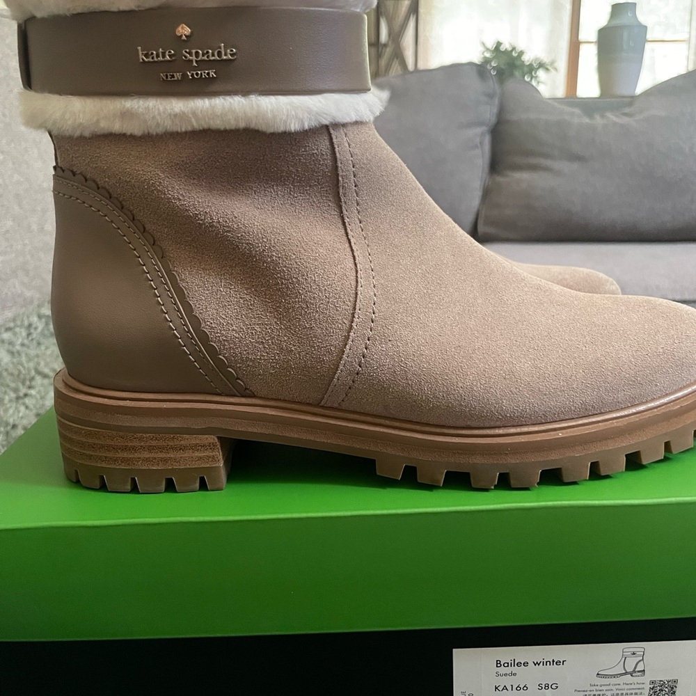 Kate Spade suede booties